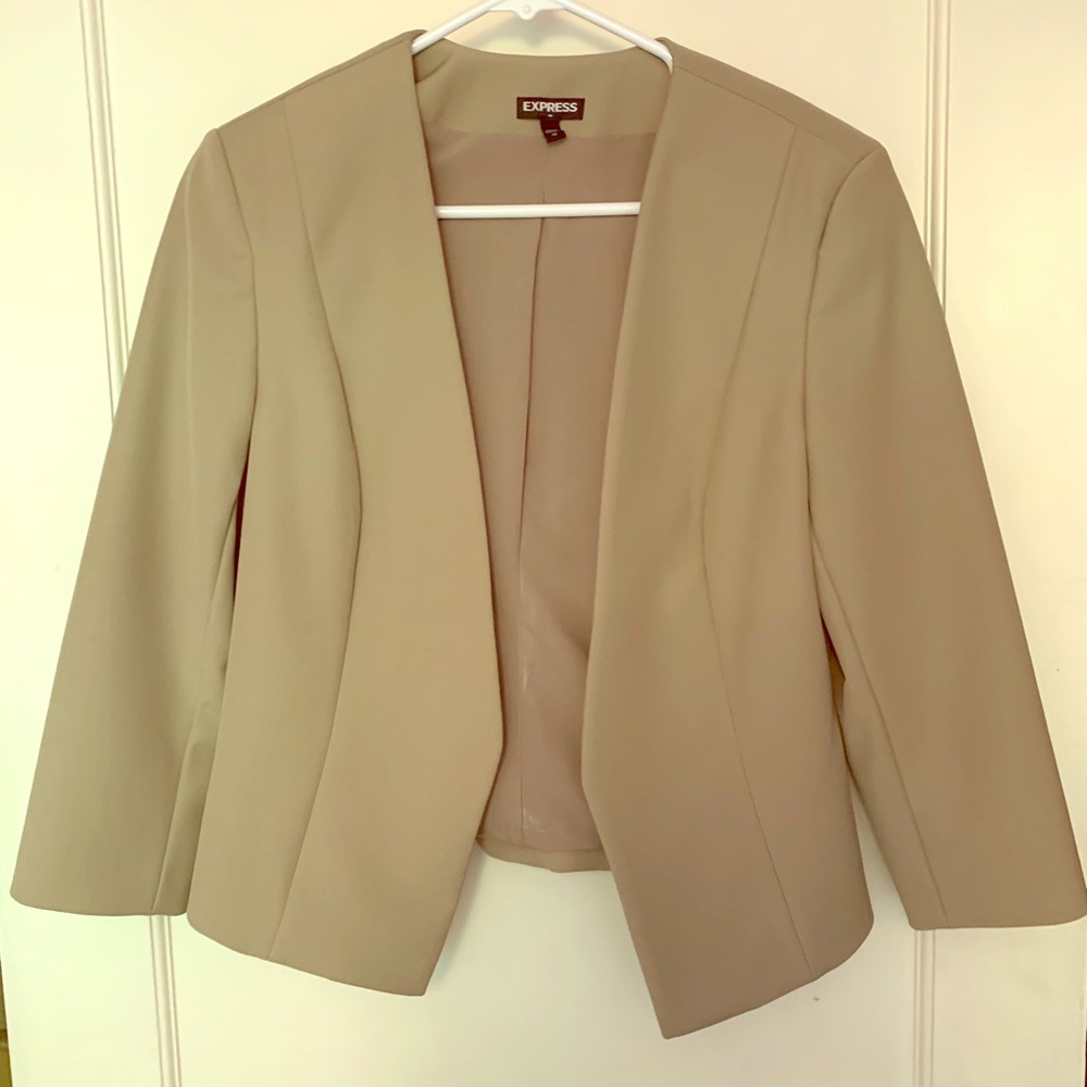 Express beige blazer size 10